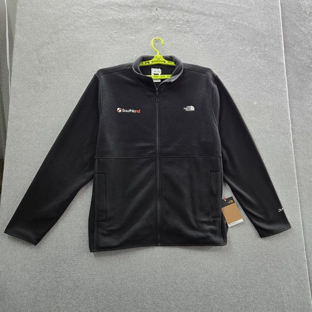 The North Face Men Jacket XXL Black Alpine 100 Embroidered Fleece Logo